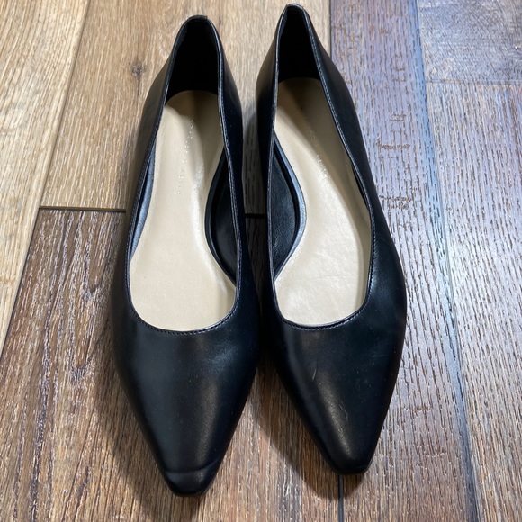 Charles & Keith Pointed Toe Black Flats Size 37 - Picture 2 of 13